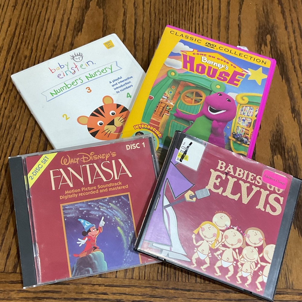 Disney and Baby Einstein Kids CD Collection - Red, Yellow, Purple